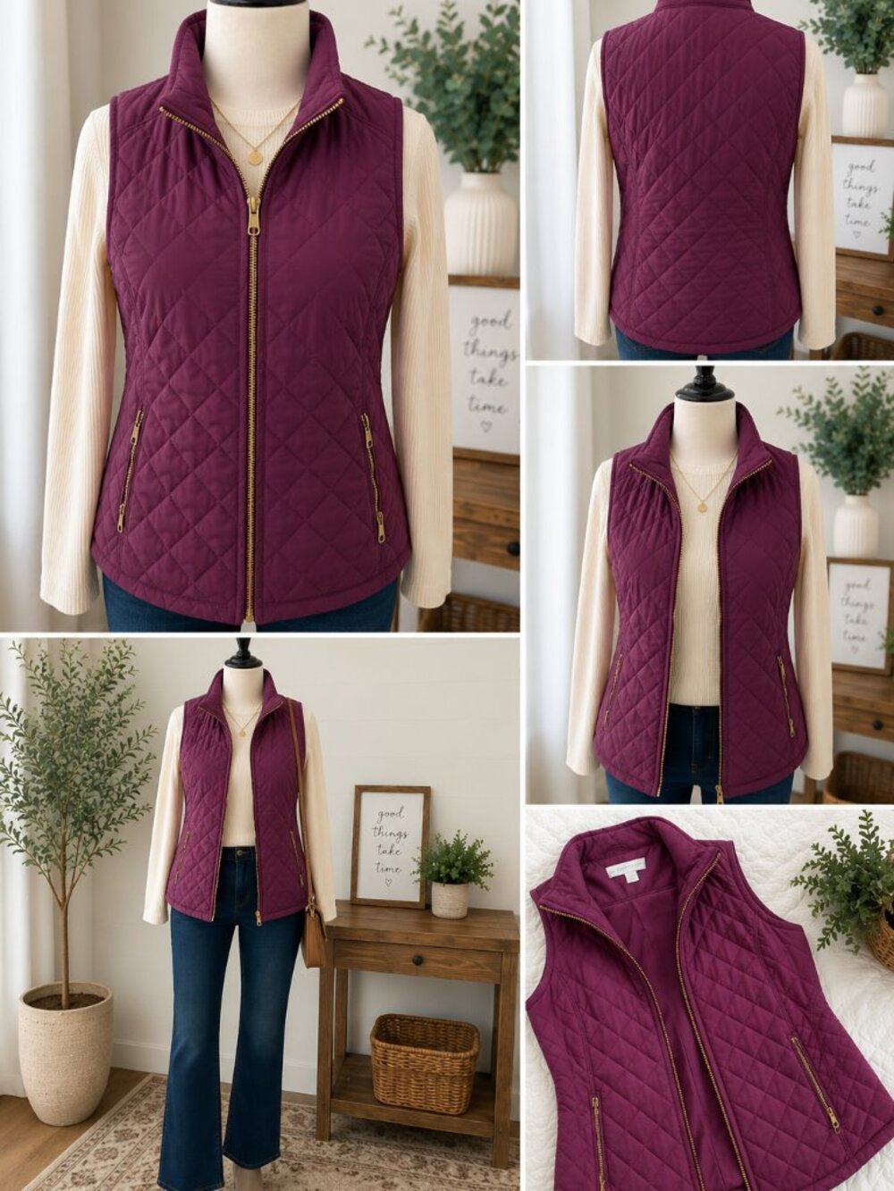 New York and Company Quilted Puffer Vest.